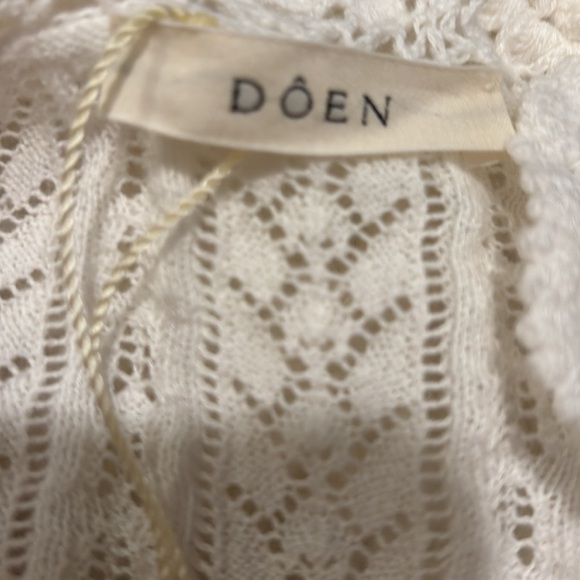 Doen Martina crochet sweater cardigan top M nwt - Picture 6 of 10